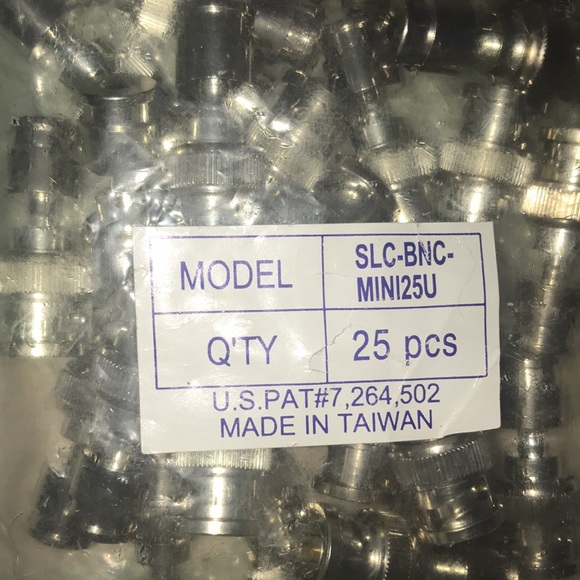SLC-BNC-MINI25U bag 25 compression BNC Mini connector radio antenna Wi-Fi ham - Picture 3 of 6
